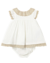 Mayoral | Jurk Girls Layette Cream 2-delig