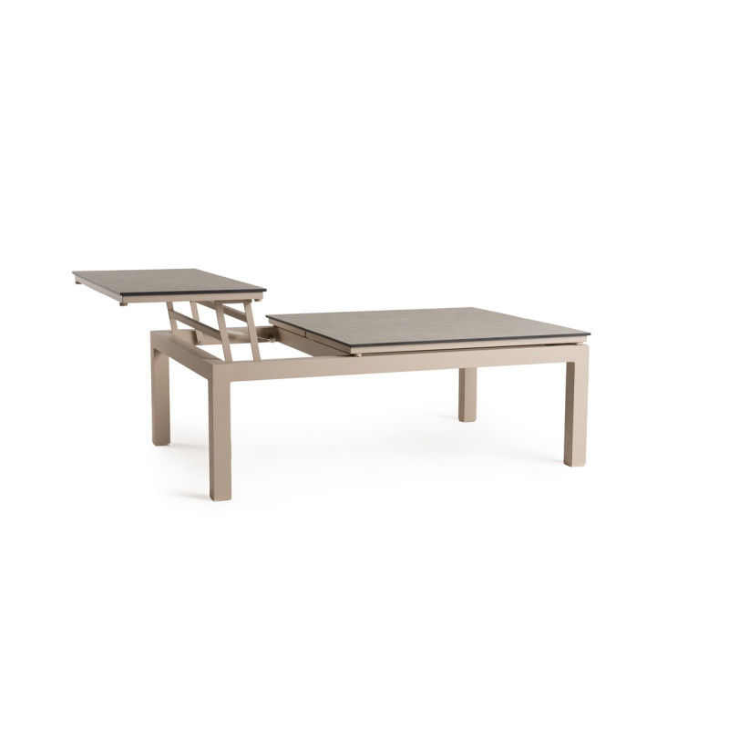 Tierra | Tuintafel Trespa Ophira Flip-Up Coffee Table  Champagne 