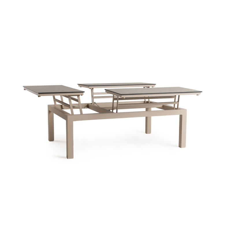 Tierra | Tuintafel Trespa Ophira Flip-Up Coffee Table  Champagne 