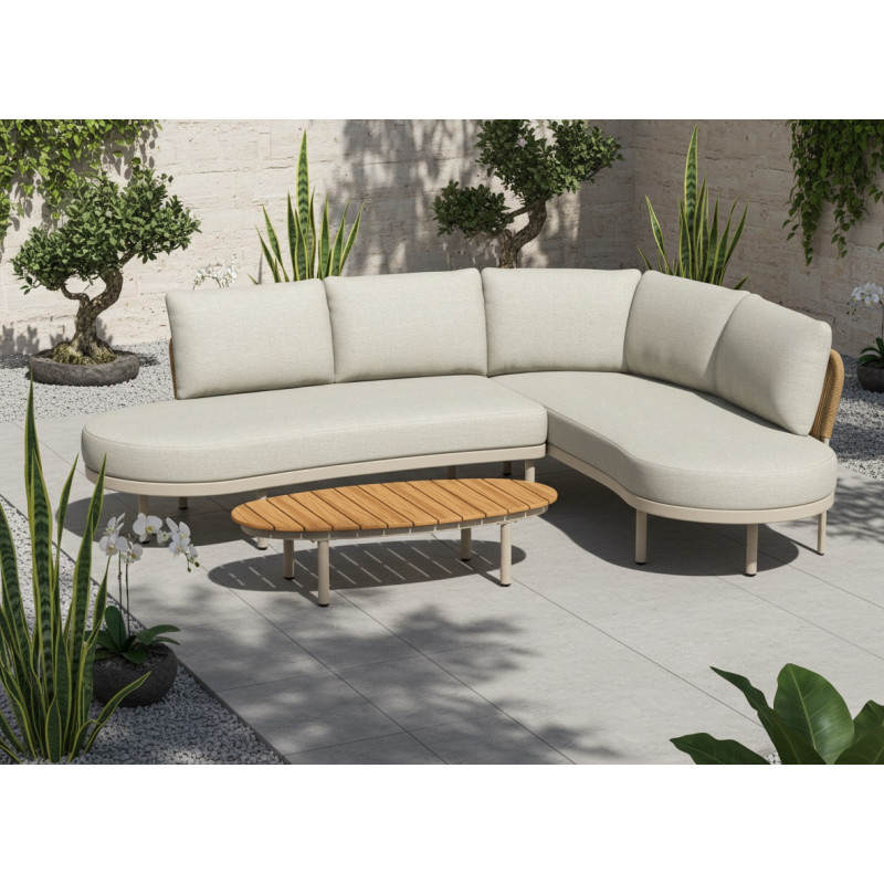 Tierra | Lounge Set Fumanu Complete Left Champagne 