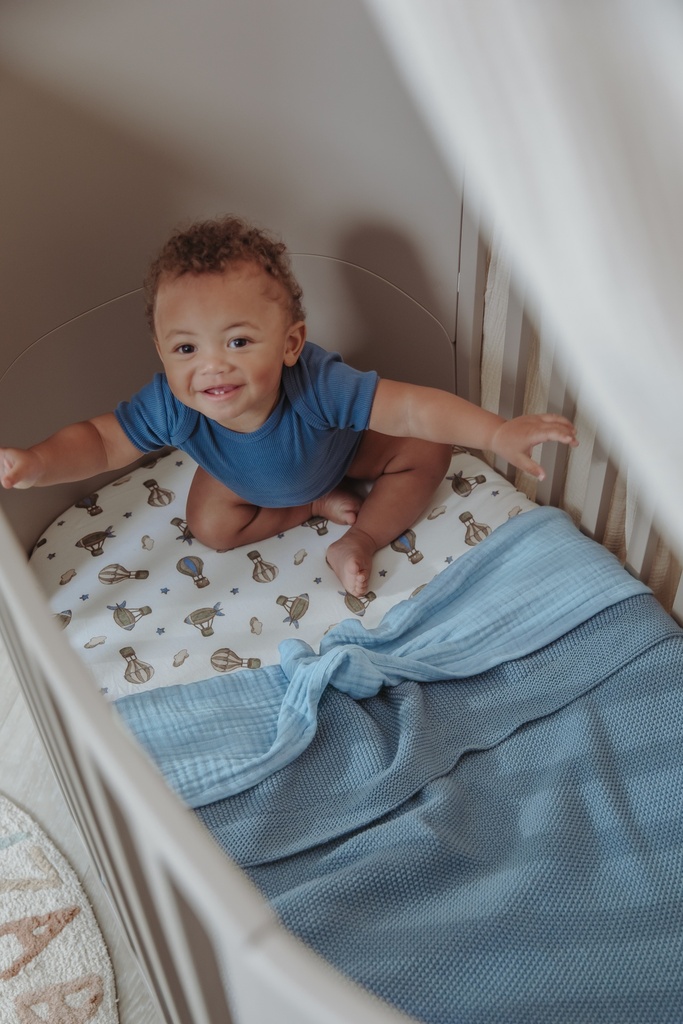 Meyco | Deken Mini Relief Jeans Blue 75x100cm