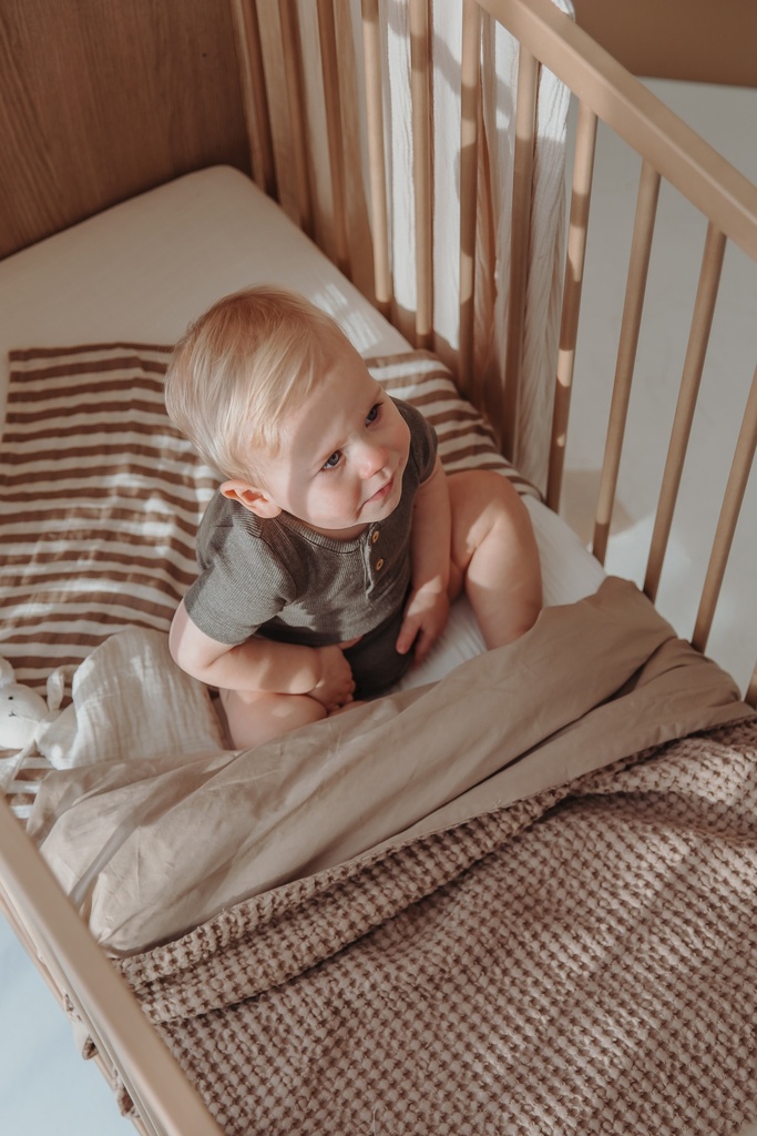 Meyco | Deken Waffle Cotton Taupe 100x150cm