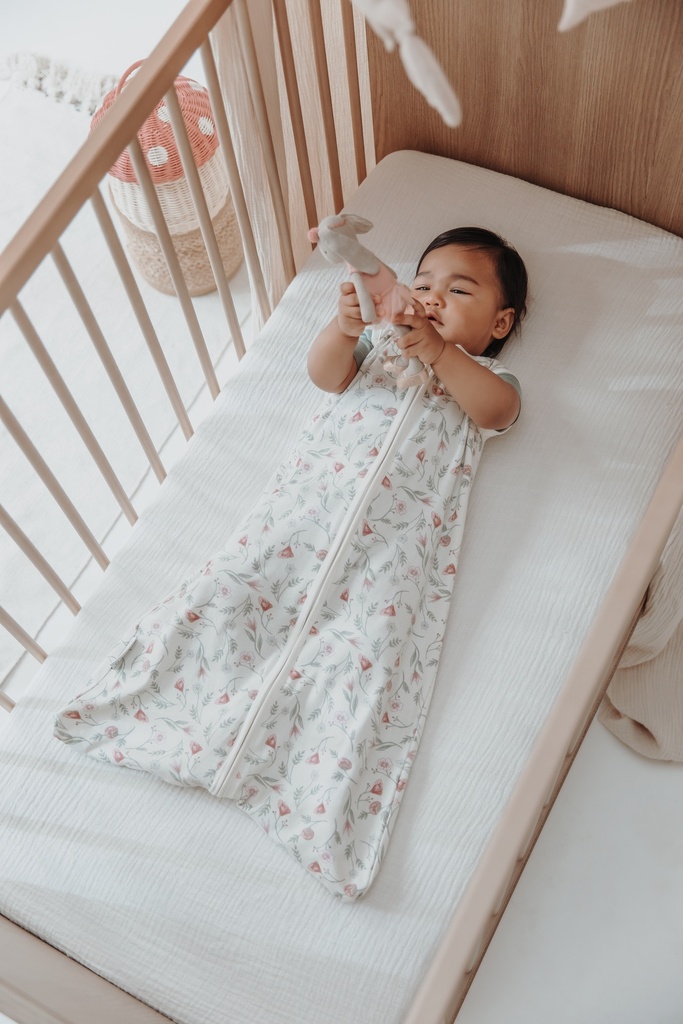 Meyco | Slaapzak Interlock Jersey Flower Multicolour 110cm