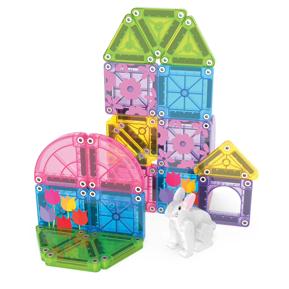 Magna-Tiles | Magnetische Blokken Travel Set Micro Mags Spring Garden 24pcs