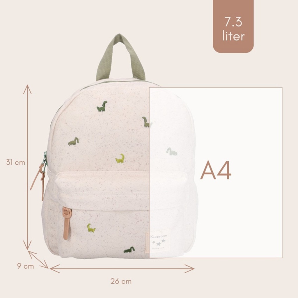 Kidzroom | Rugzak Nostalgia Dino Green