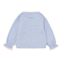 Little Dutch | Blouse Girls Stripes Denim Blue