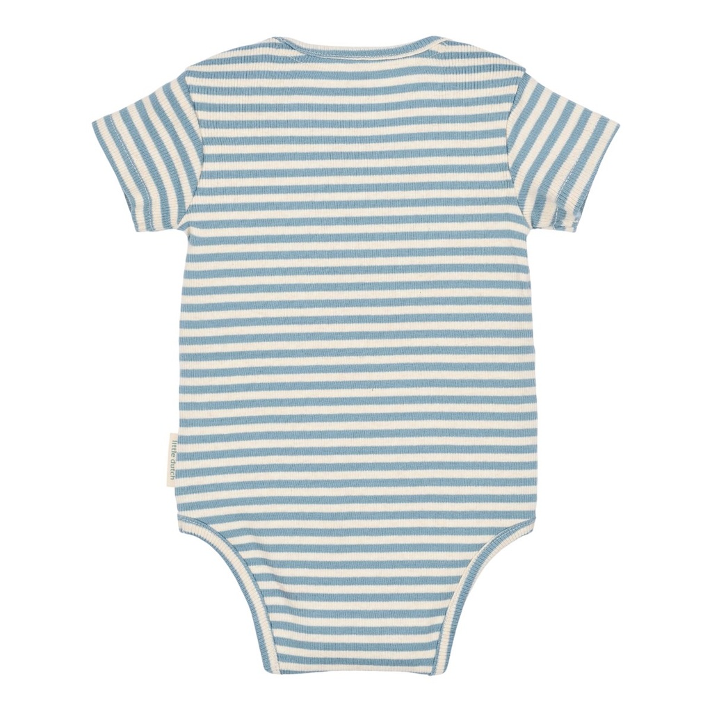 Little Dutch | Body Boys Forest Friends Stripes Stone Blue
