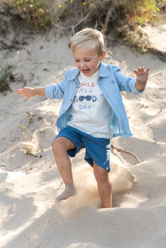 Little Dutch | Hemd Boys Longsleeve Denim Blue