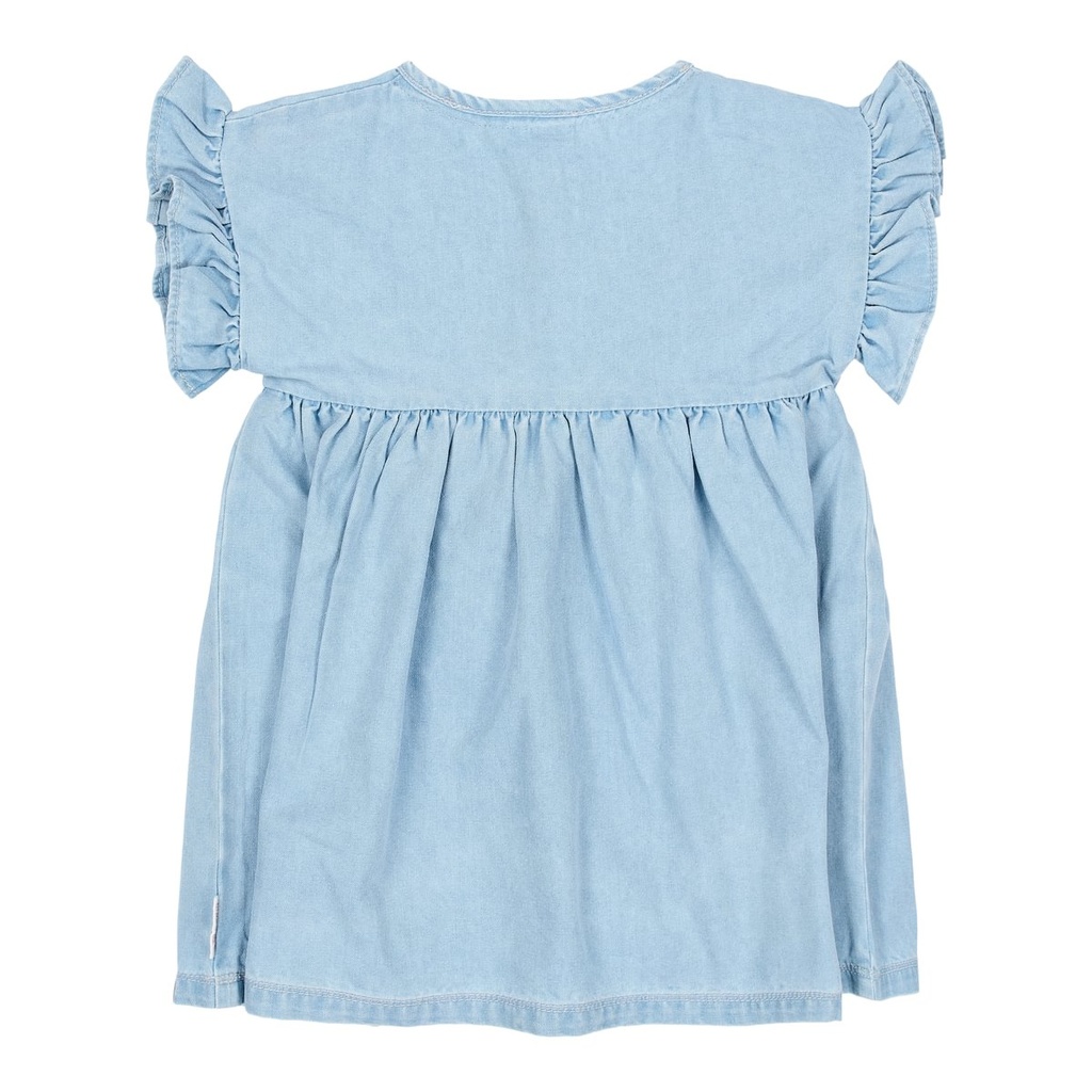 Little Dutch | Jurk Girls Denim Blue