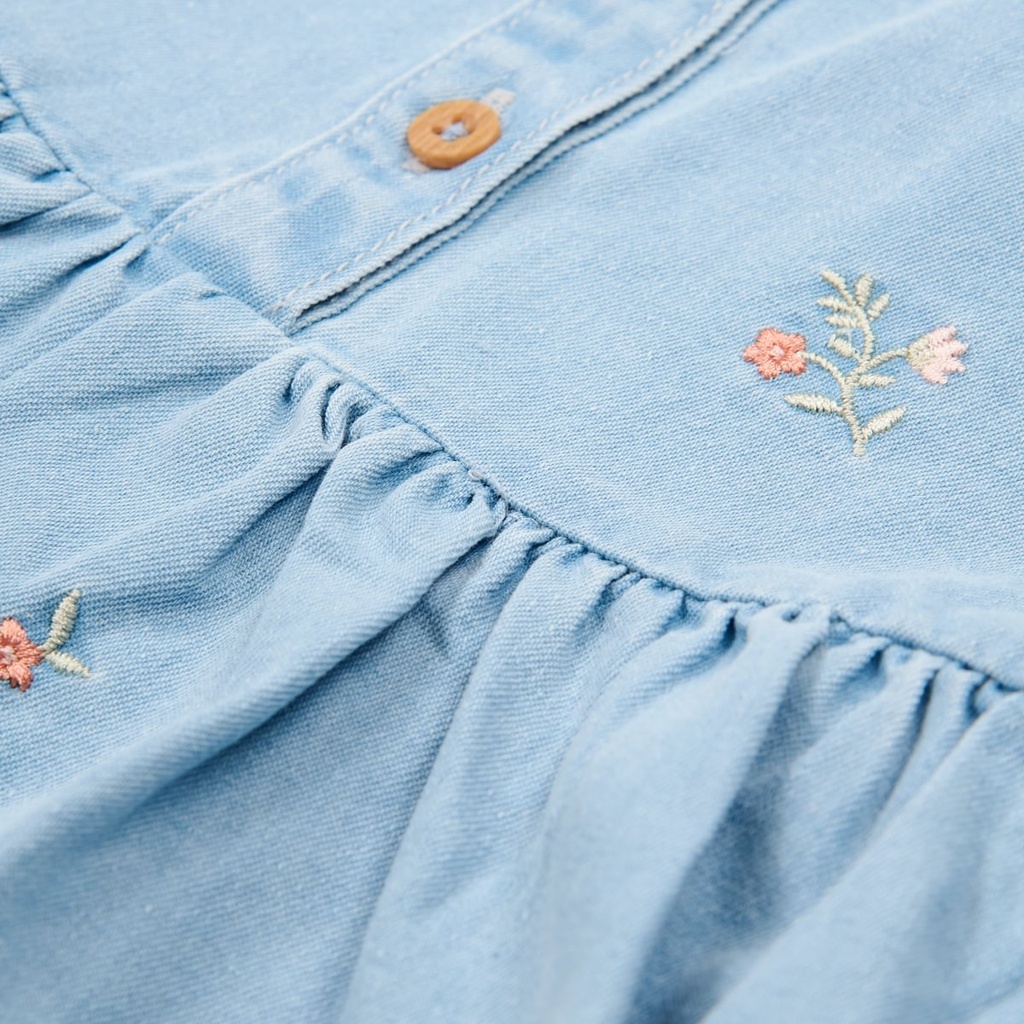 Little Dutch | Jurk Girls Denim Blue