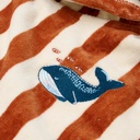 Little Dutch | Poncho Boys Ocean World Brown Stripe One Size