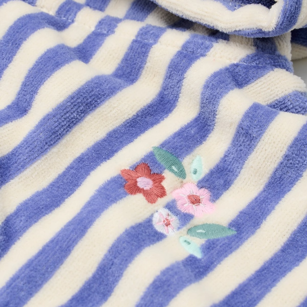 Little Dutch | Poncho Girls Dreamy Purple Stripe One Size