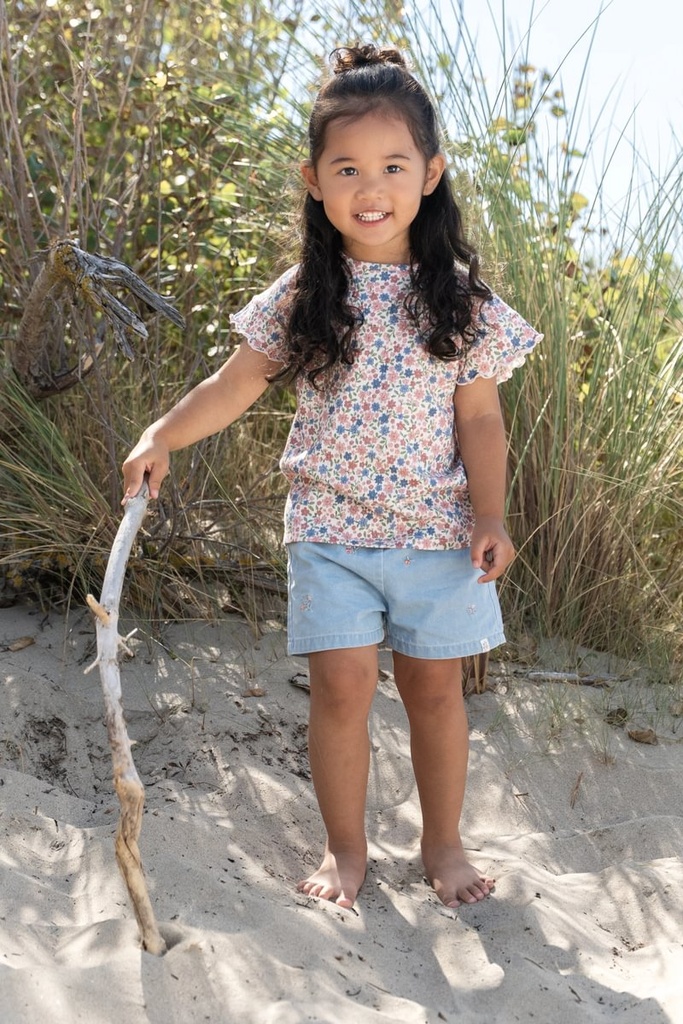 Little Dutch | Short Girls Denim Blue