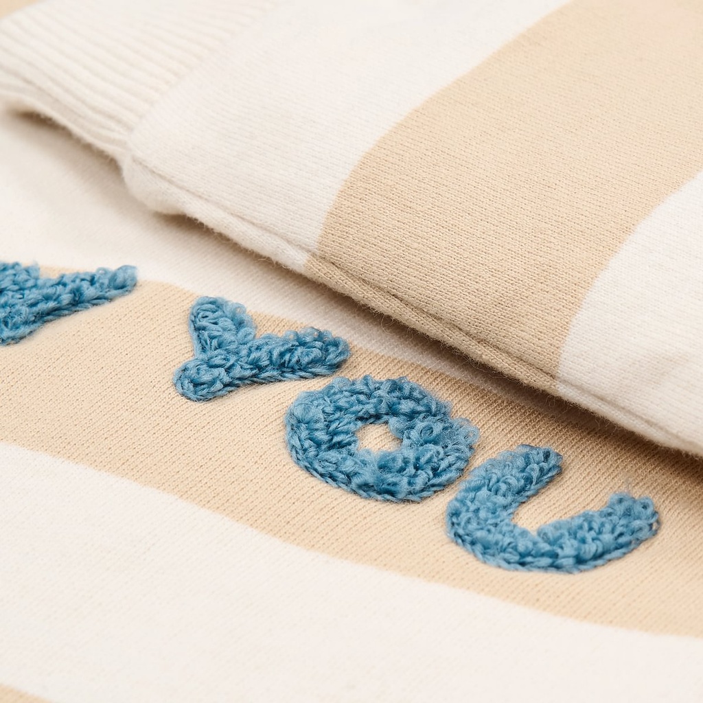 Little Dutch | Sweater Boys Stripes Biscuit