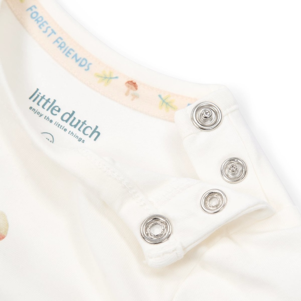 Little Dutch | T-shirt Boys Forest Friends Off White