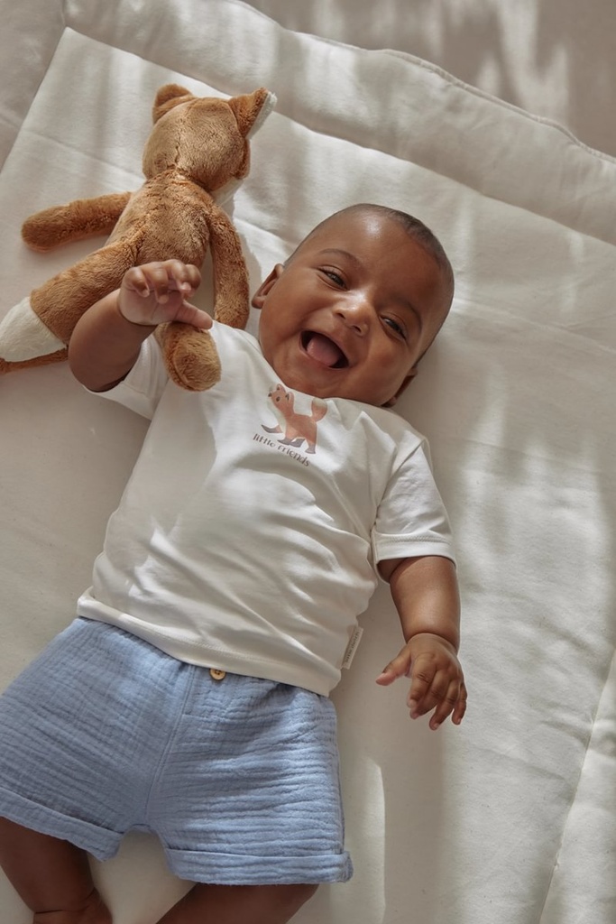 Little Dutch | T-shirt Boys Forest Friends Off White