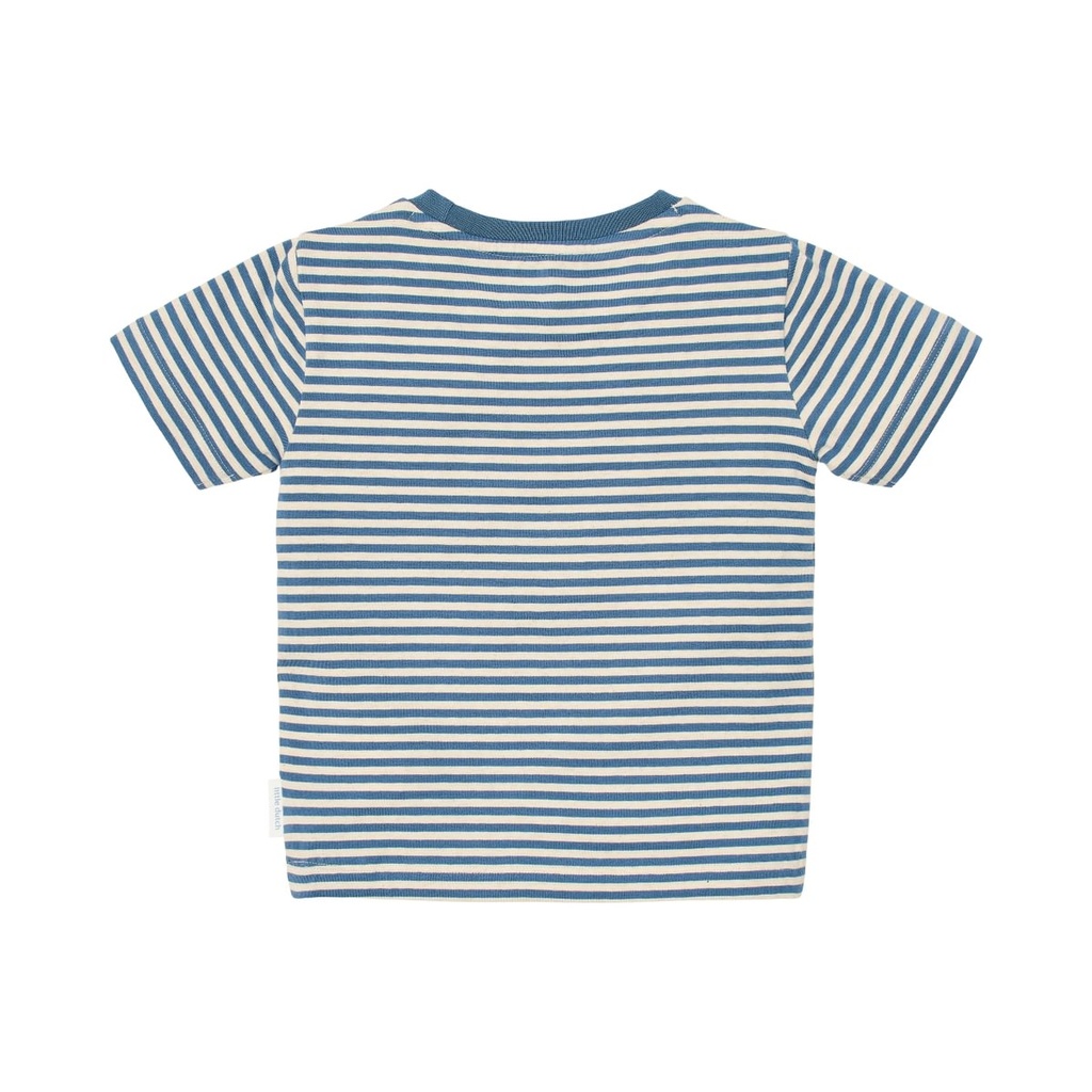 Little Dutch | T-shirt Boys Stripes Indigo Sand