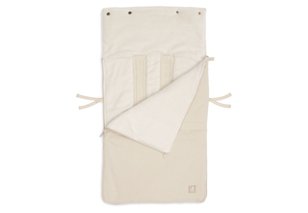 Jollein | Voetenzak Little Waffle Sand vr Autostoel Groep 0+