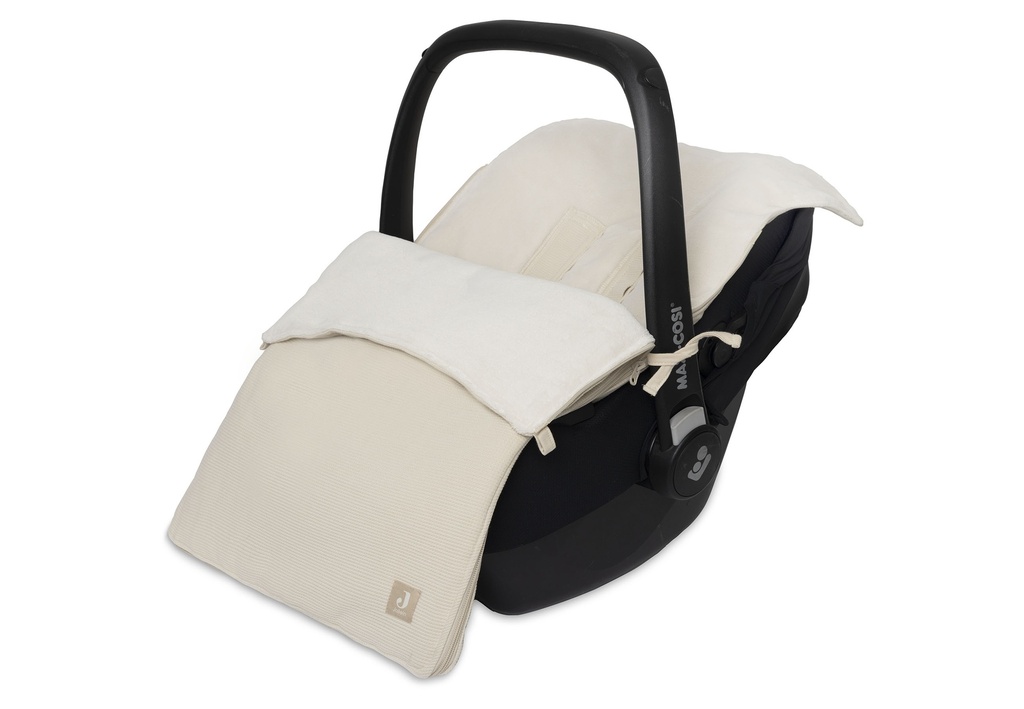 Jollein | Voetenzak Little Waffle Sand vr Autostoel Groep 0+