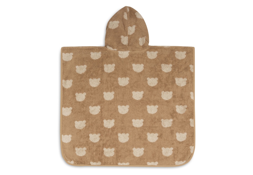 Jollein | Poncho Teddy Bear Reversible Badstof Jacquard 
