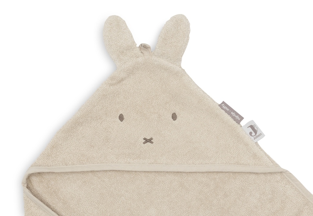 Jollein | Badcape Miffy Warm Sand Badstof 75x75cm 