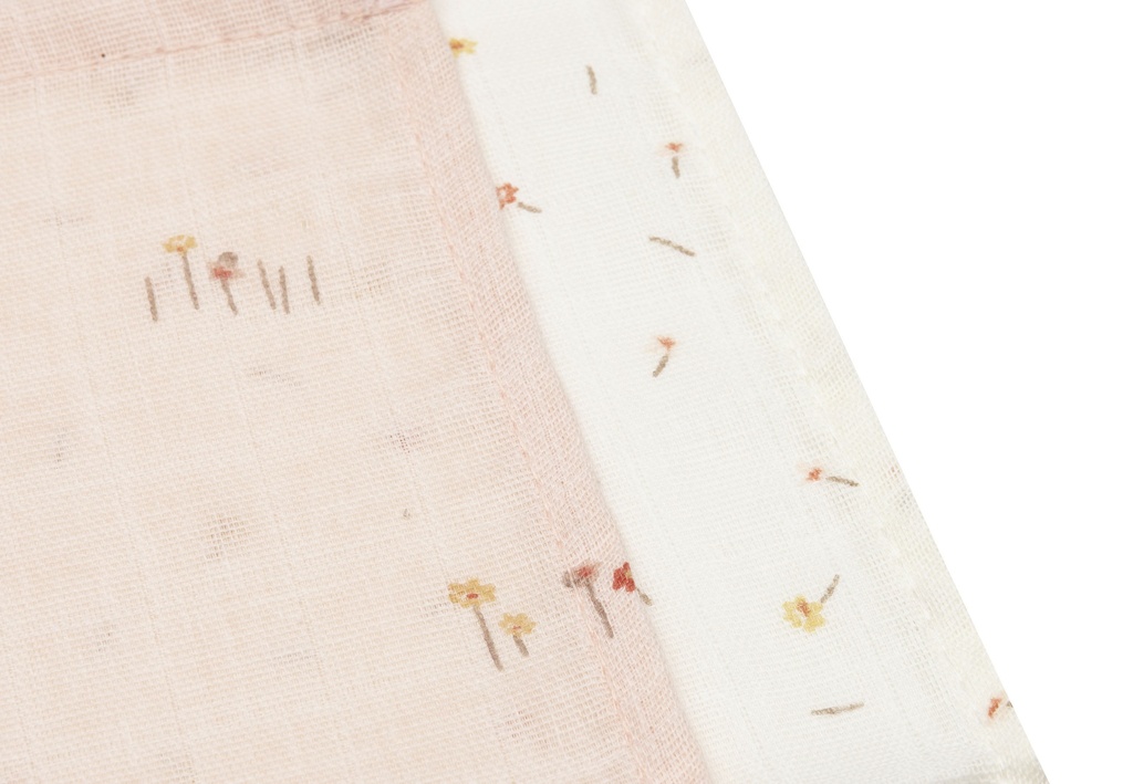 Jollein | Monddoek Pretty Picnic Tetra 31x31cm 3-pack 