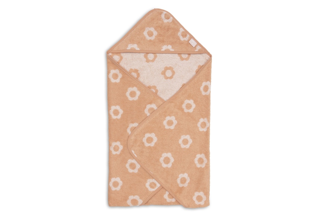 Jollein | Badcape Jacquard Flower Badstof 75x75cm