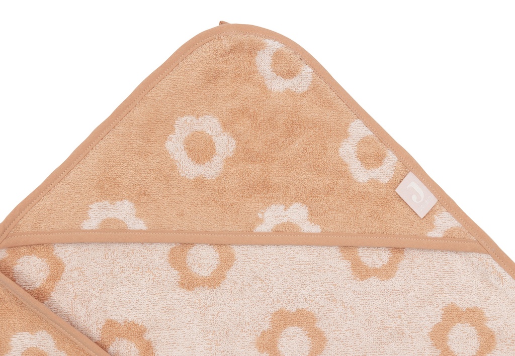 Jollein | Badcape Jacquard Flower Badstof 75x75cm