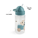 Done By Deer | Drinkfles Tiny Farm Blue Rietjesfles Blauw 350ml