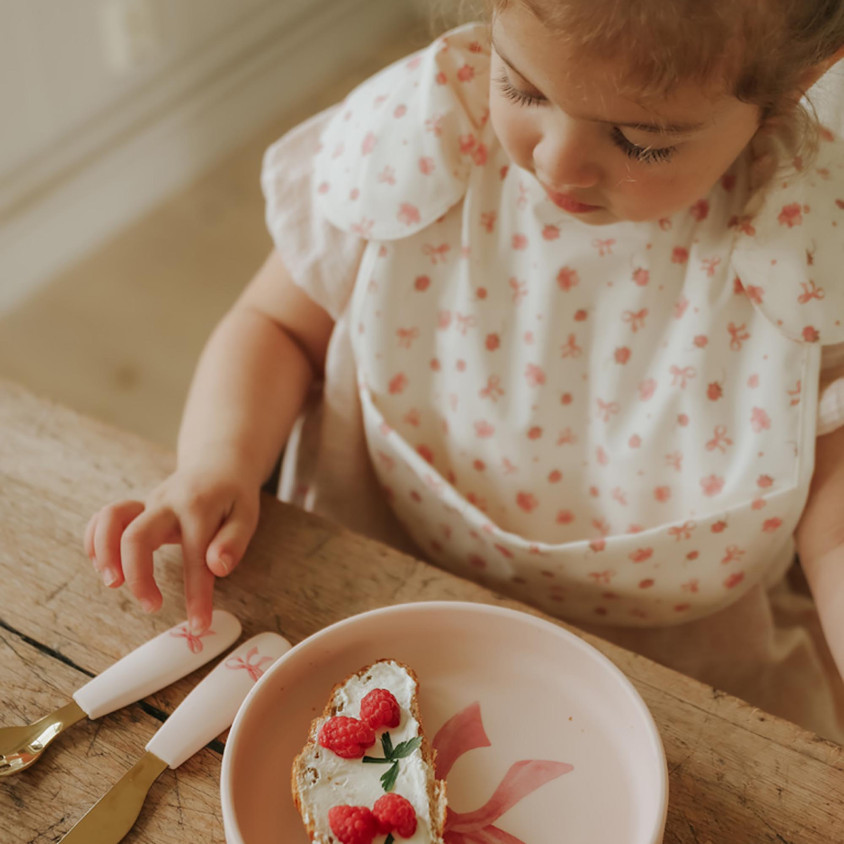 Elodie | Eetset Rosy Bow Bord/Vork/Mes