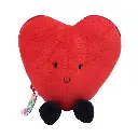 Flipetz | Pluche Knuffel I Love You Heart/Flower Poppy Red