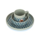 Laessig | Eetset Tiny Team Dog Dish Set Porcelain/Silicone 