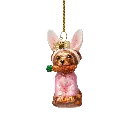 Vondels | Hangfiguur Bunny Makeover Easter Glas H7,7cm 3-pack
