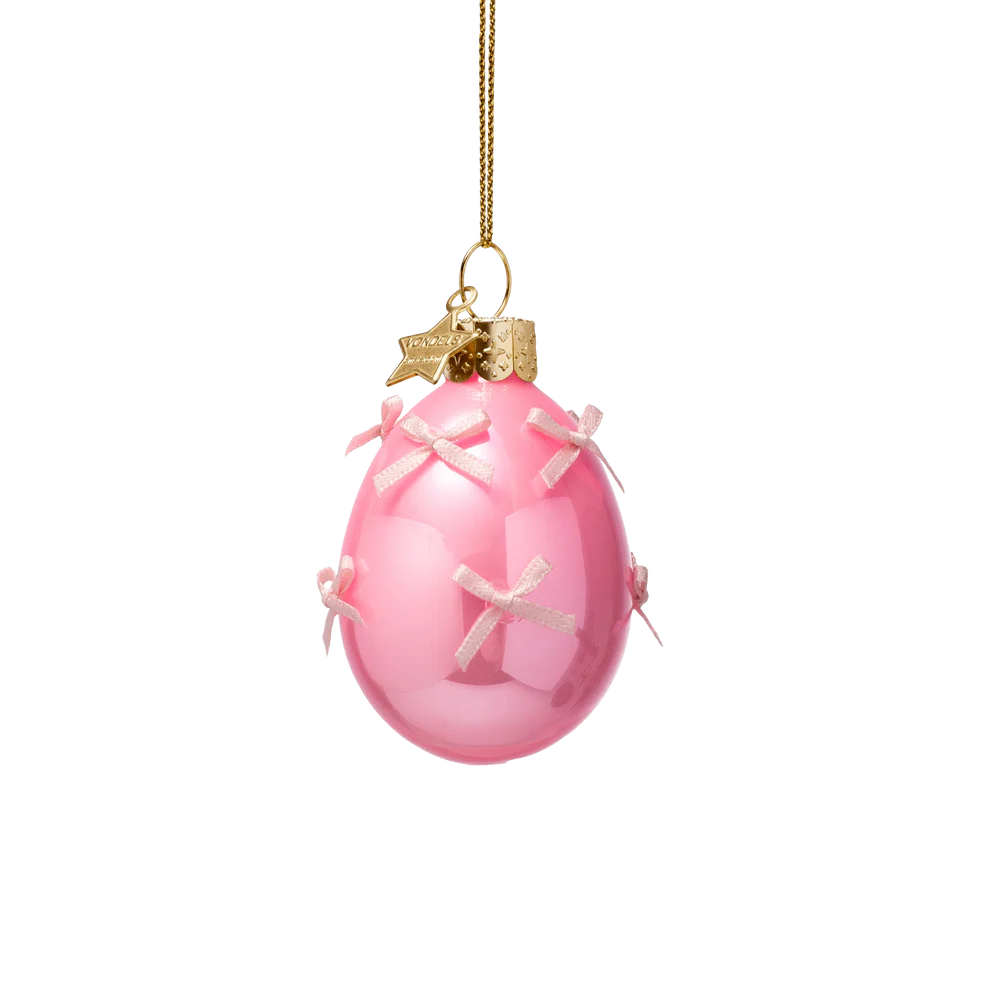 Vondels | Hangfiguur Bunny Makeover Easter Glas H7,7cm 3-pack