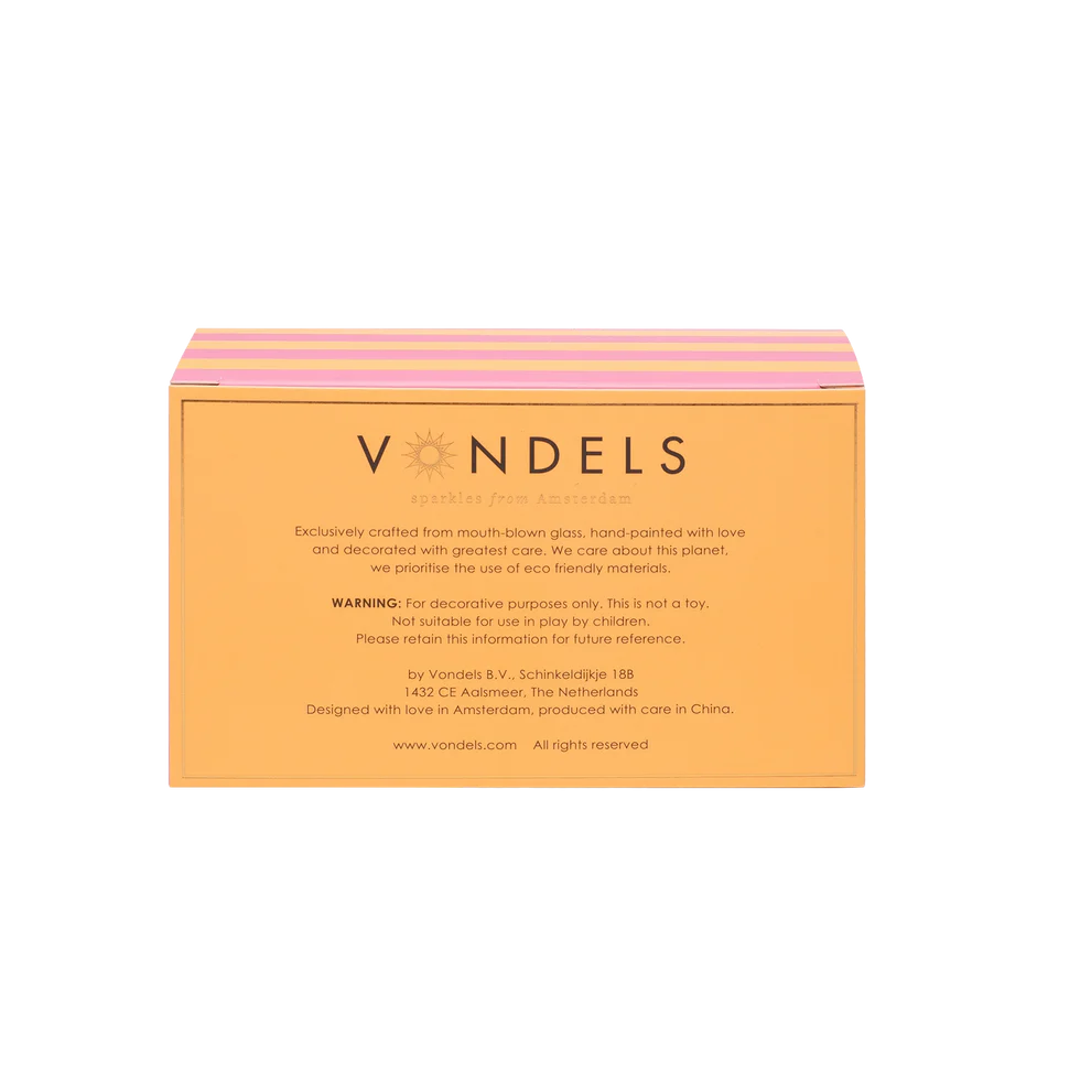 Vondels | Hangfiguur Bunny Makeover Easter Glas H7,7cm 3-pack