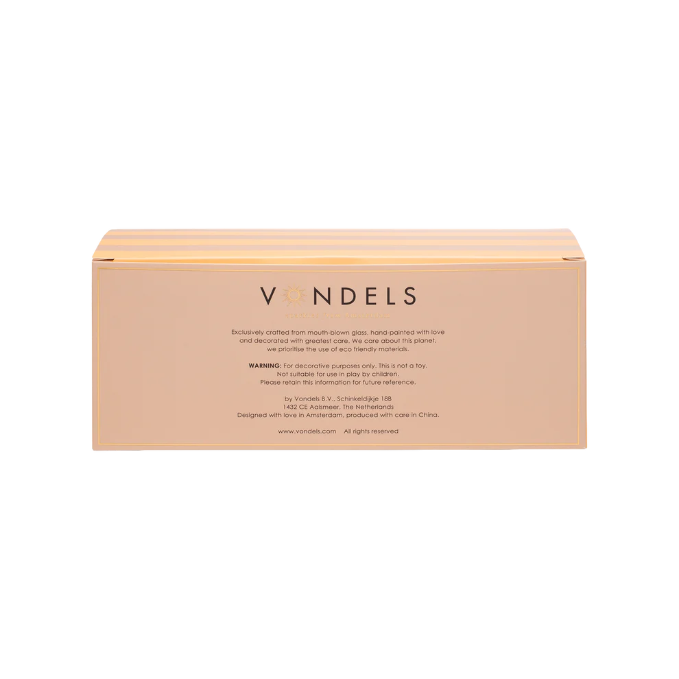 Vondels | Hangfiguur Pearl Eggs Glas H6cm 5-pack