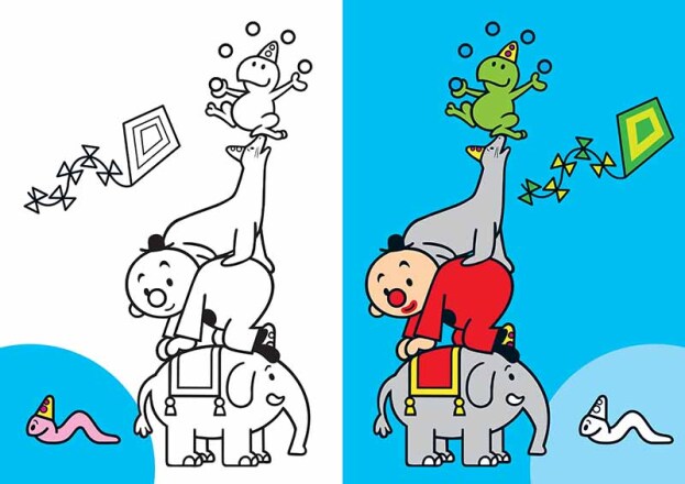 Bumba | Boek Dieren Kleurboek 