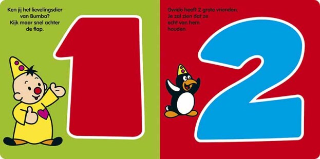 Bumba | Boek "1-2-3 Kiekeboe" XL Flapjesboek