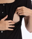 Cache Coeur | Nachtjurk Nursing Louna Black 