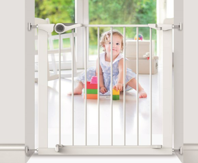 Noma | Deurhek Klem Wit Easy Fit Gate Basismodel 75cm metaal met drempel