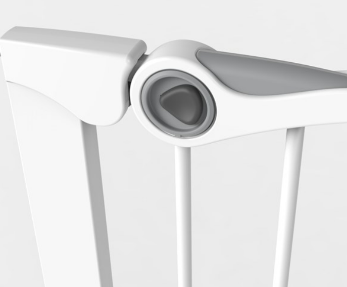 Noma | Deurhek Klem Wit Easy Fit Gate Basismodel 75cm metaal met drempel