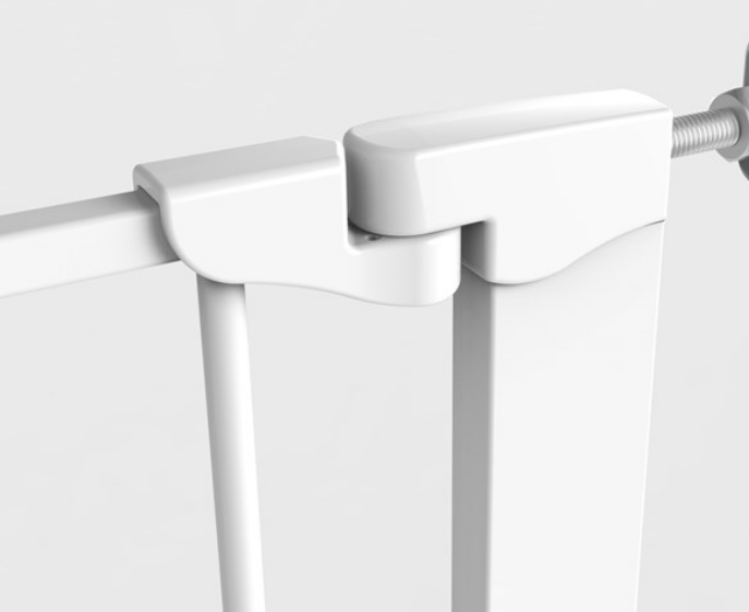 Noma | Deurhek Klem Wit Easy Fit Gate Basismodel 75cm metaal met drempel