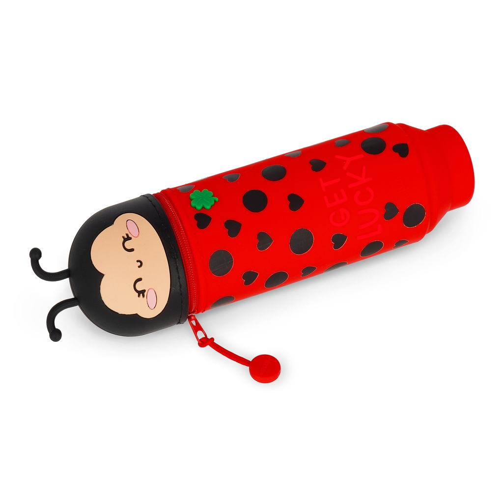Legami | Pennenzak Ladybug "Get Lucky" 2-in-1 Silicone 