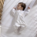 Living Nature | Pyjama Coralie Italian Fleece Wit/Roze 