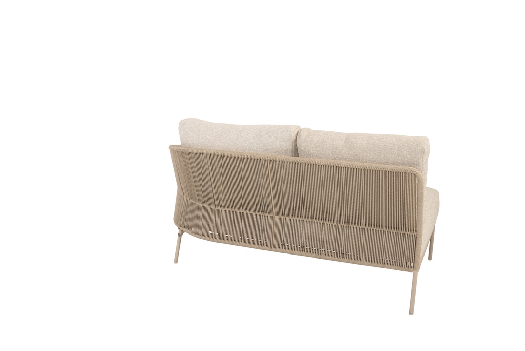 4SO | Lounge Zetel Florence 2-zit Bench Linker Arm Latte met 3 Kussens