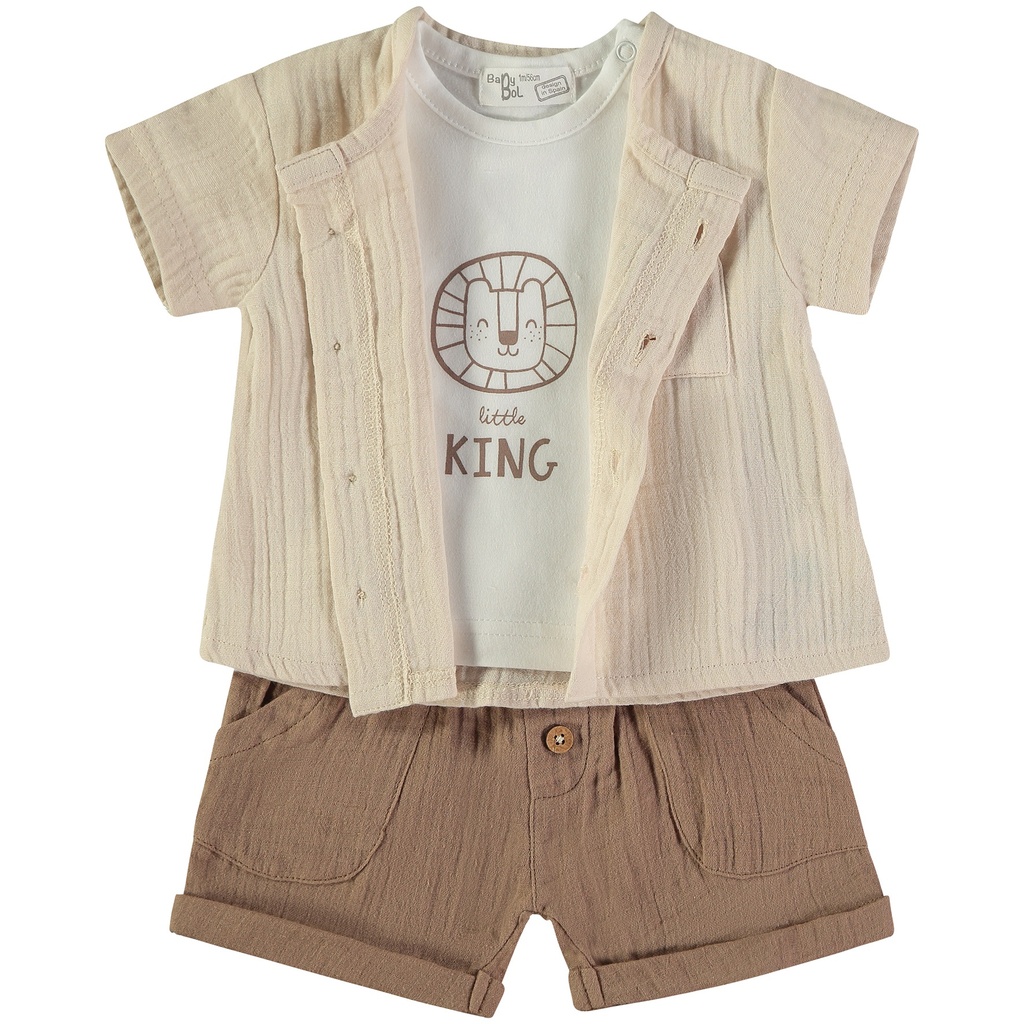 Babybol | Outfit Boys Brown 3-delig