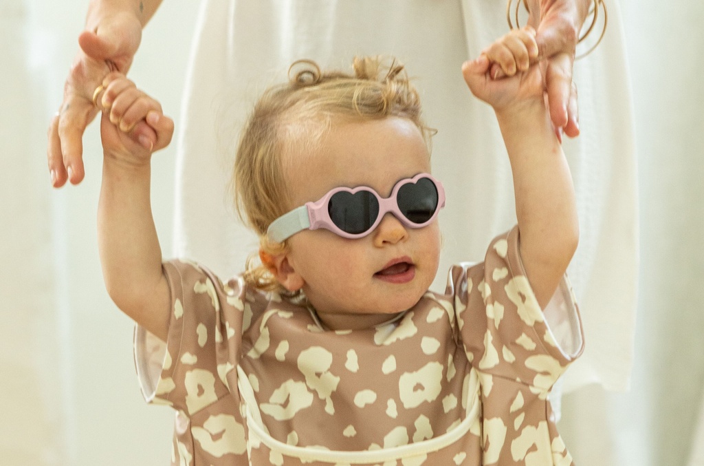 Beaba | Zonnebril Hoofdband Baby Hart Cotton Candy 0-9m