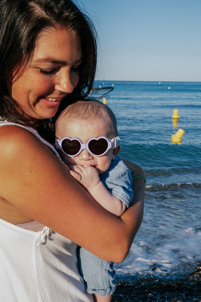 Beaba | Zonnebril Hoofdband Baby Hart Lila 0-9M