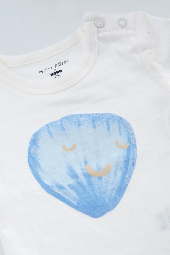 Petite Maison x Nono | T-shirt Girls Kai Blue Shell