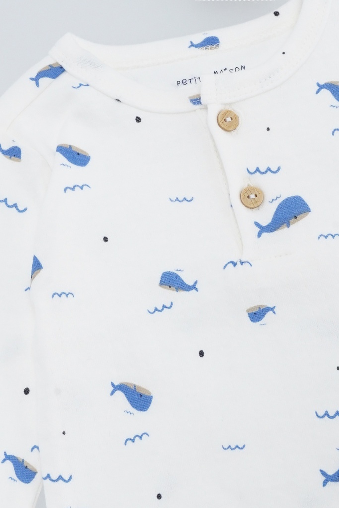 Petite Maison x Nono | T-shirt Girls Ko Longsleeve Blue Whale